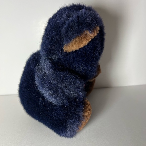 VTG 1990 Teddy Bear Red Bow From The World of Smile Plush Stuffed Animal - Picture 6 of 11